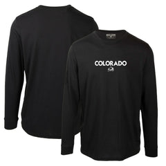 NHL Black Colorado Avalanche Levelwear Oscar City Capsule Long Sleeve T-Shirt