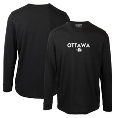 NHL Black Ottawa Senators Levelwear Oscar City Capsule Long Sleeve T-Shirt