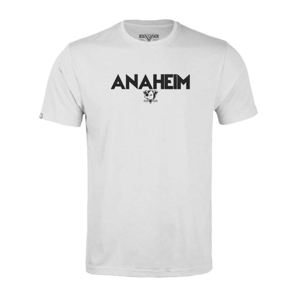NHL White Anaheim Ducks Levelwear Richmond City Capsule T-Shirt