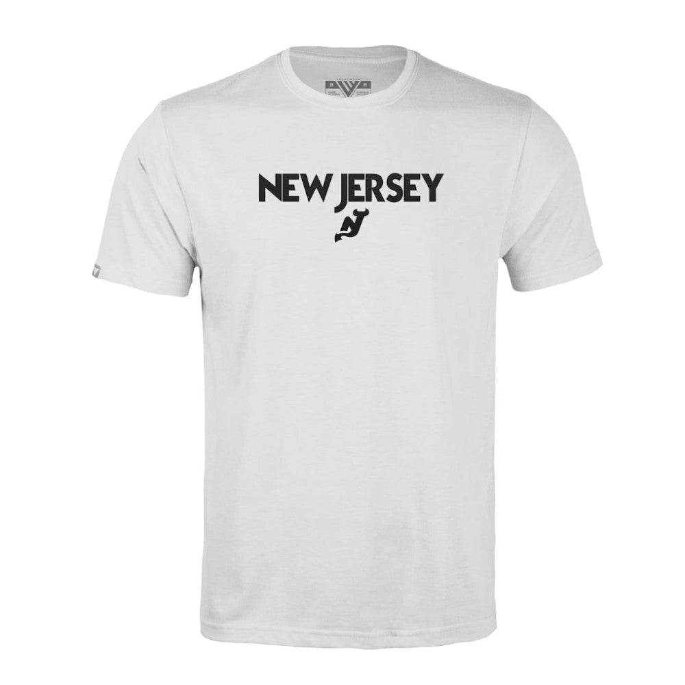 NHL White New Jersey Devils Levelwear Richmond City Capsule T-Shirt