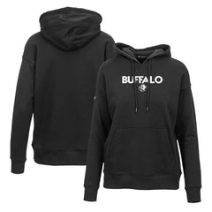 NHL Black Buffalo Sabres Levelwear Women's Adorn City Capsule Pullover Hoodie