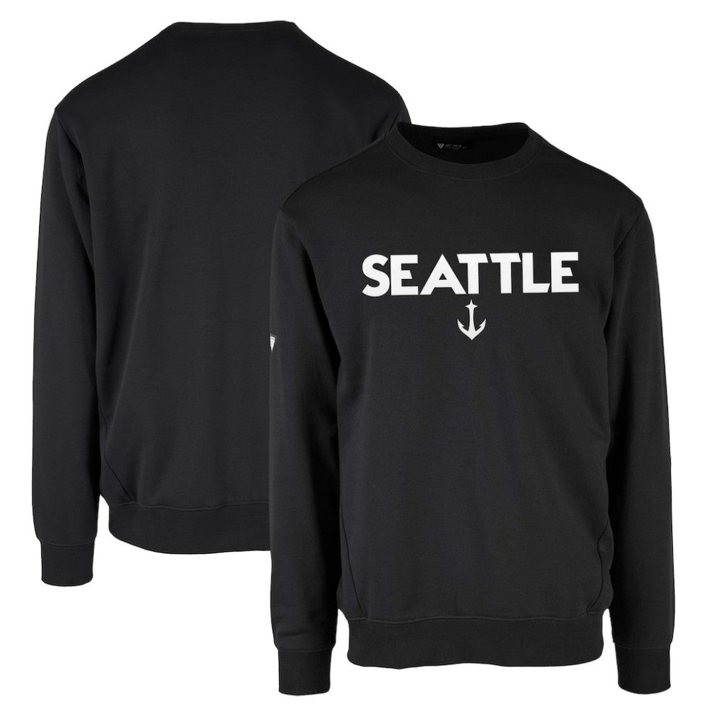 NHL Black Seattle Kraken Levelwear Zane City Capsule Pullover Sweatshirt