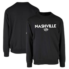 NHL Black Nashville Predators Levelwear Zane City Capsule Pullover Sweatshirt