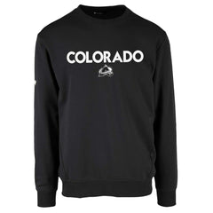 NHL Black Colorado Avalanche Levelwear Zane City Capsule Pullover Sweatshirt