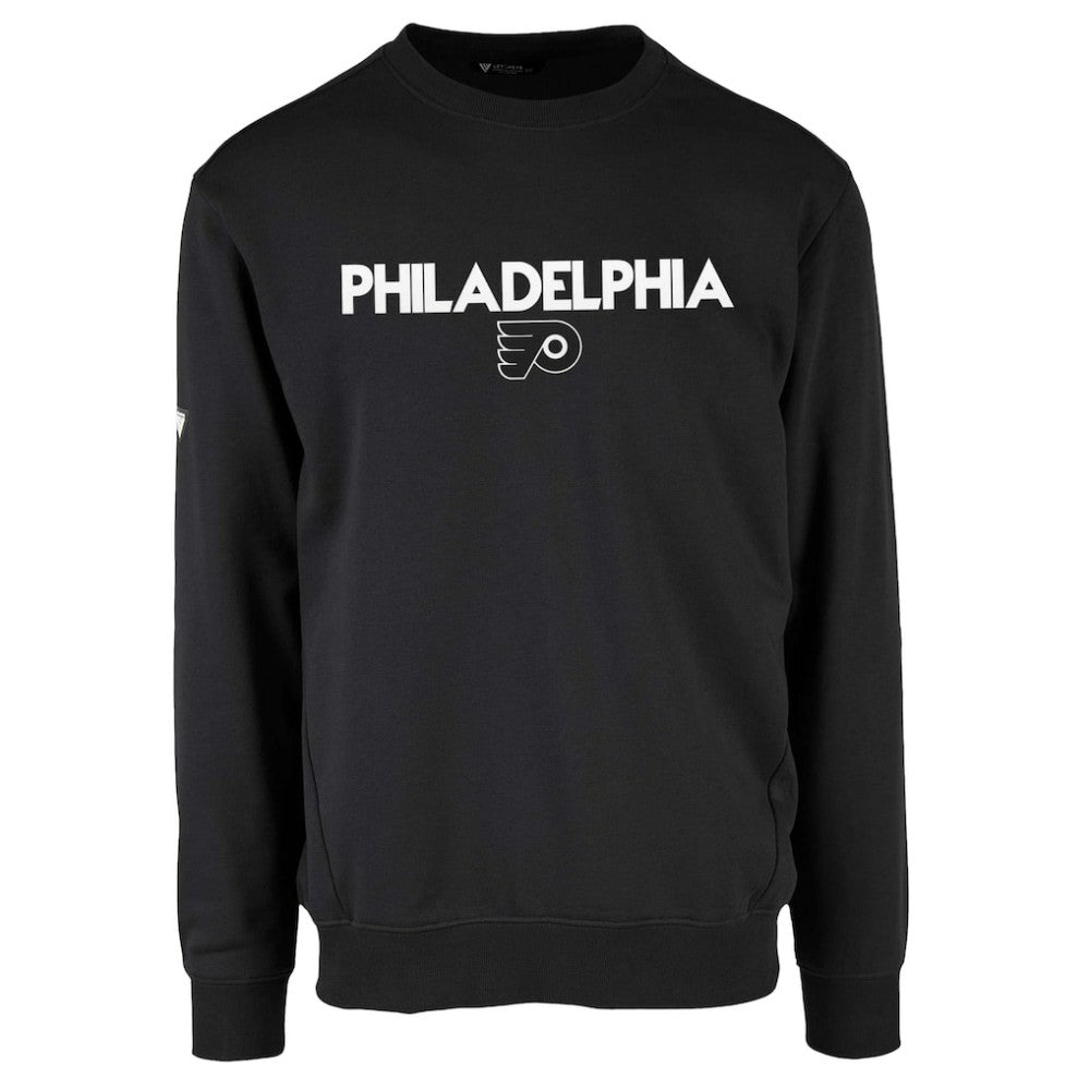 NHL Black Philadelphia Flyers Levelwear Zane City Capsule Pullover Sweatshirt