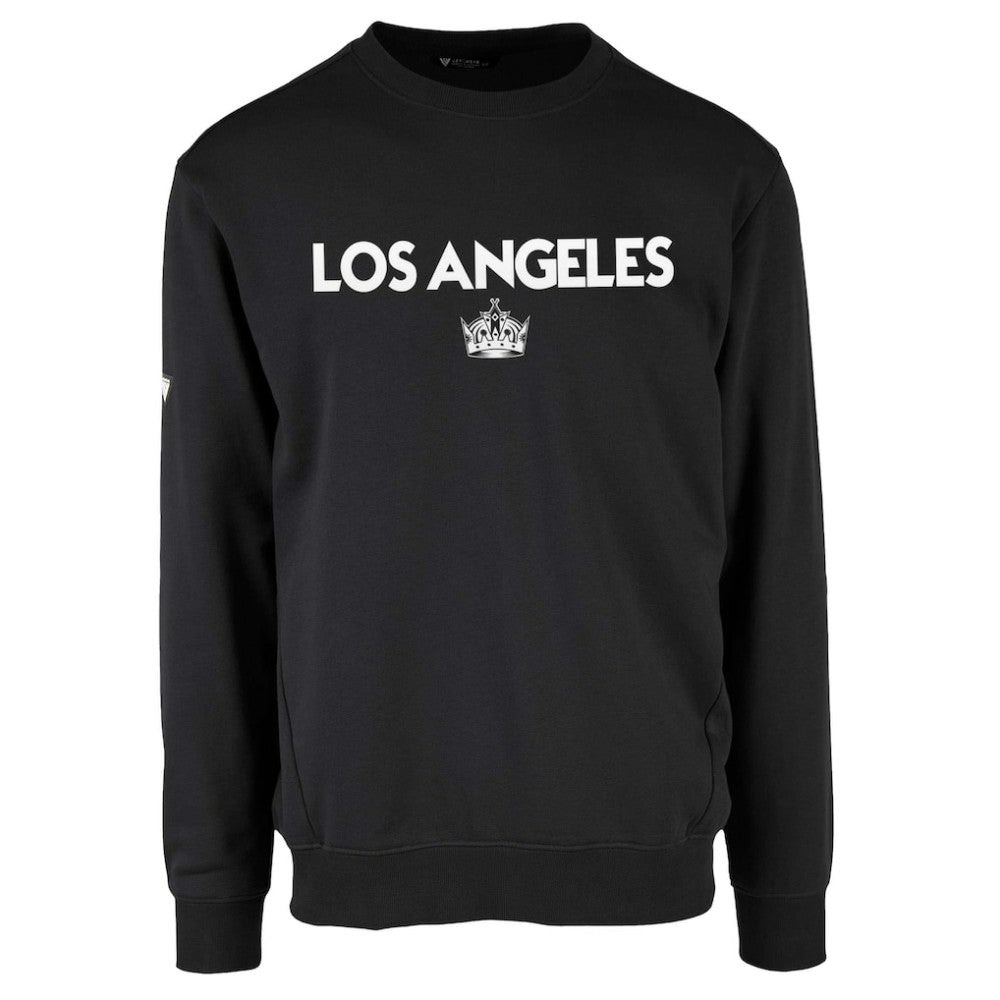 NHL Black Los Angeles Kings Levelwear Zane City Capsule Pullover Sweatshirt