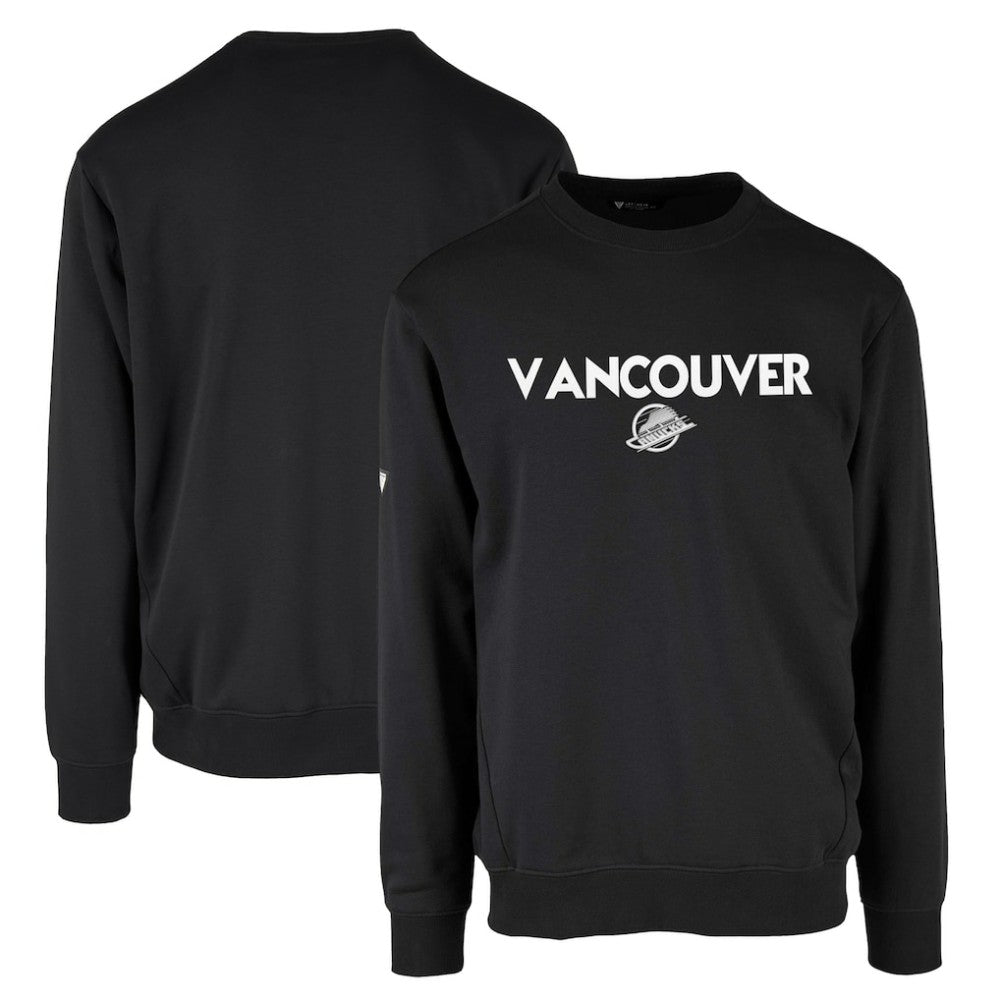 NHL Black Vancouver Canucks Levelwear Zane City Capsule Pullover Sweatshirt