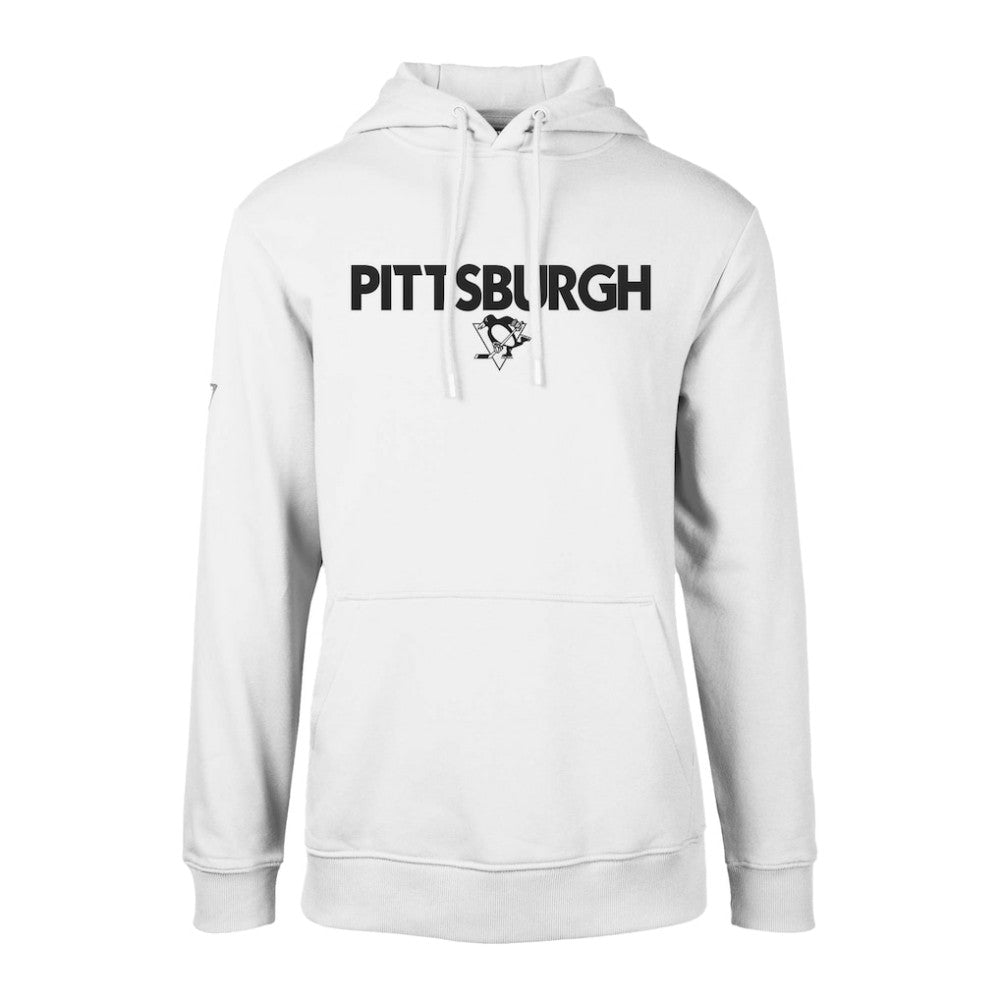 NHL White Pittsburgh Penguins Levelwear Podium City Capsule Pullover Hoodie