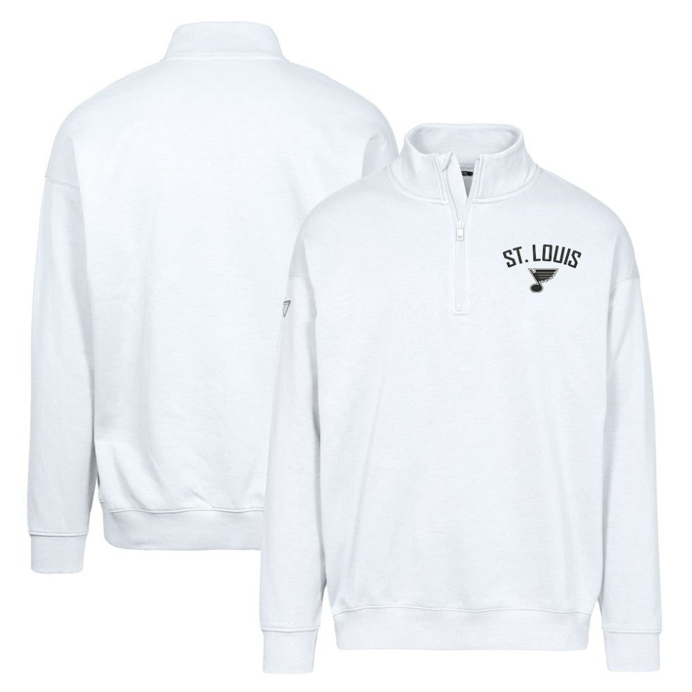 NHL White St. Louis Blues Levelwear Murray City Capsule Quarter-Zip Sweatshirt