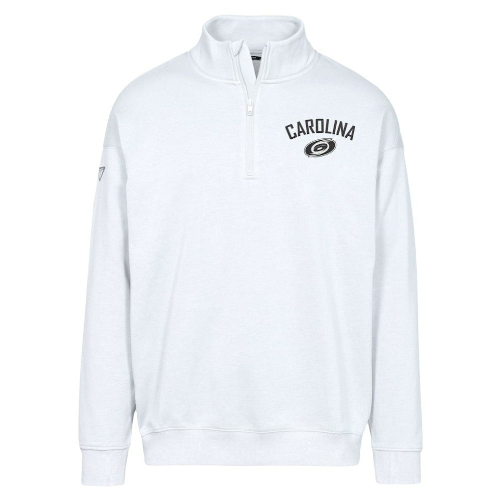 NHL White Carolina Hurricanes Levelwear Murray City Capsule Quarter-Zip Sweatshirt
