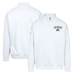 NHL White Colorado Avalanche Levelwear Murray City Capsule Quarter-Zip Sweatshirt