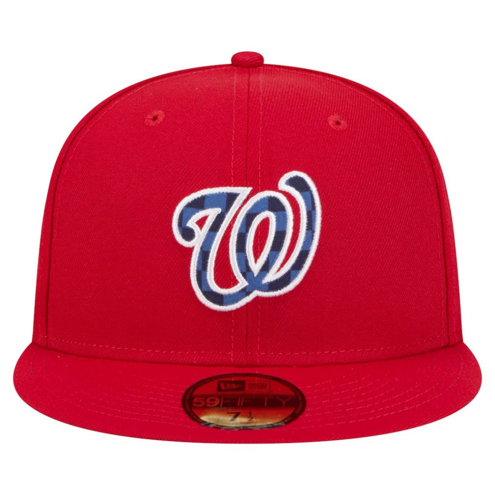 MLB Washington Nationals New Era Checkered Undervisor 59FIFTY Fitted Hat