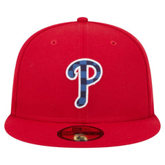MLB Philadelphia Phillies New Era Checkered Undervisor 59FIFTY Fitted Hat