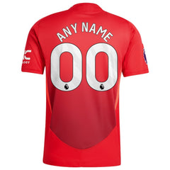 Manchester United 2024/25 Home Custom Jersey - Adidas Red