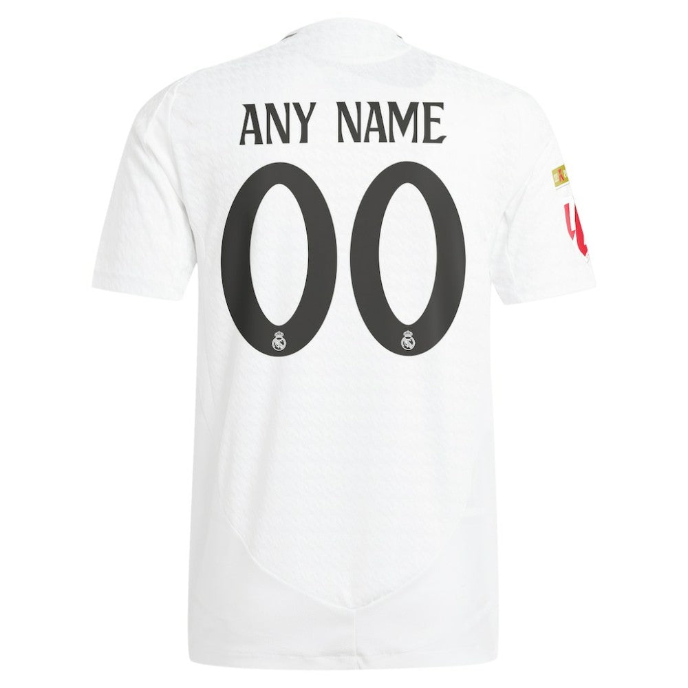 Real Madrid 2024/25 Home Custom Jersey - Adidas White