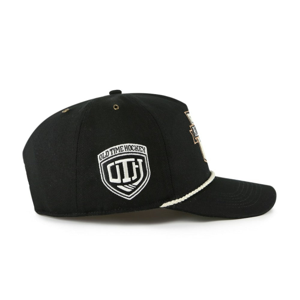 NHL Black Boston Bruins '47 Old Time Hockey Rafter Sure Shot Hitch Adjustable Hat