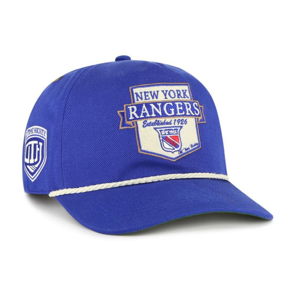 NHL Blue New York Rangers '47 Old Time Hockey Rafter Sure Shot Hitch Adjustable Hat