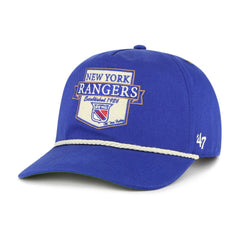 NHL Blue New York Rangers '47 Old Time Hockey Rafter Sure Shot Hitch Adjustable Hat