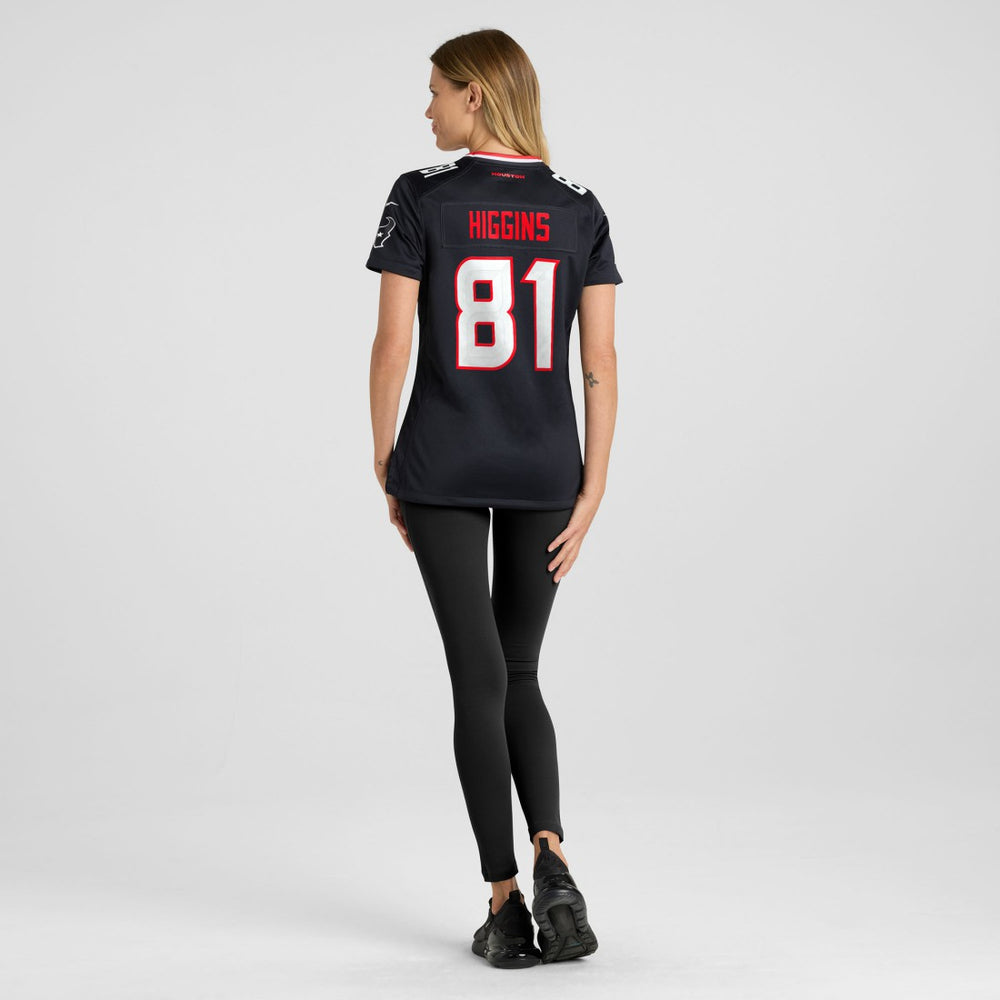 Jayden Higgins  Women's Game Jersey - Houston Texans