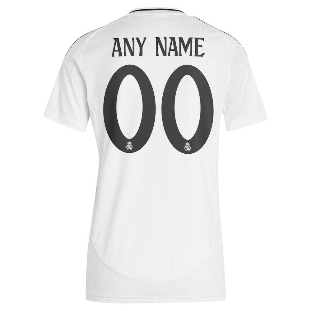 Real Madrid Women's 2024/25 Home Replica Custom Jersey - Adidas White