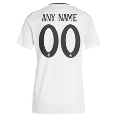 Real Madrid Women's 2024/25 Home Replica Custom Jersey - Adidas White