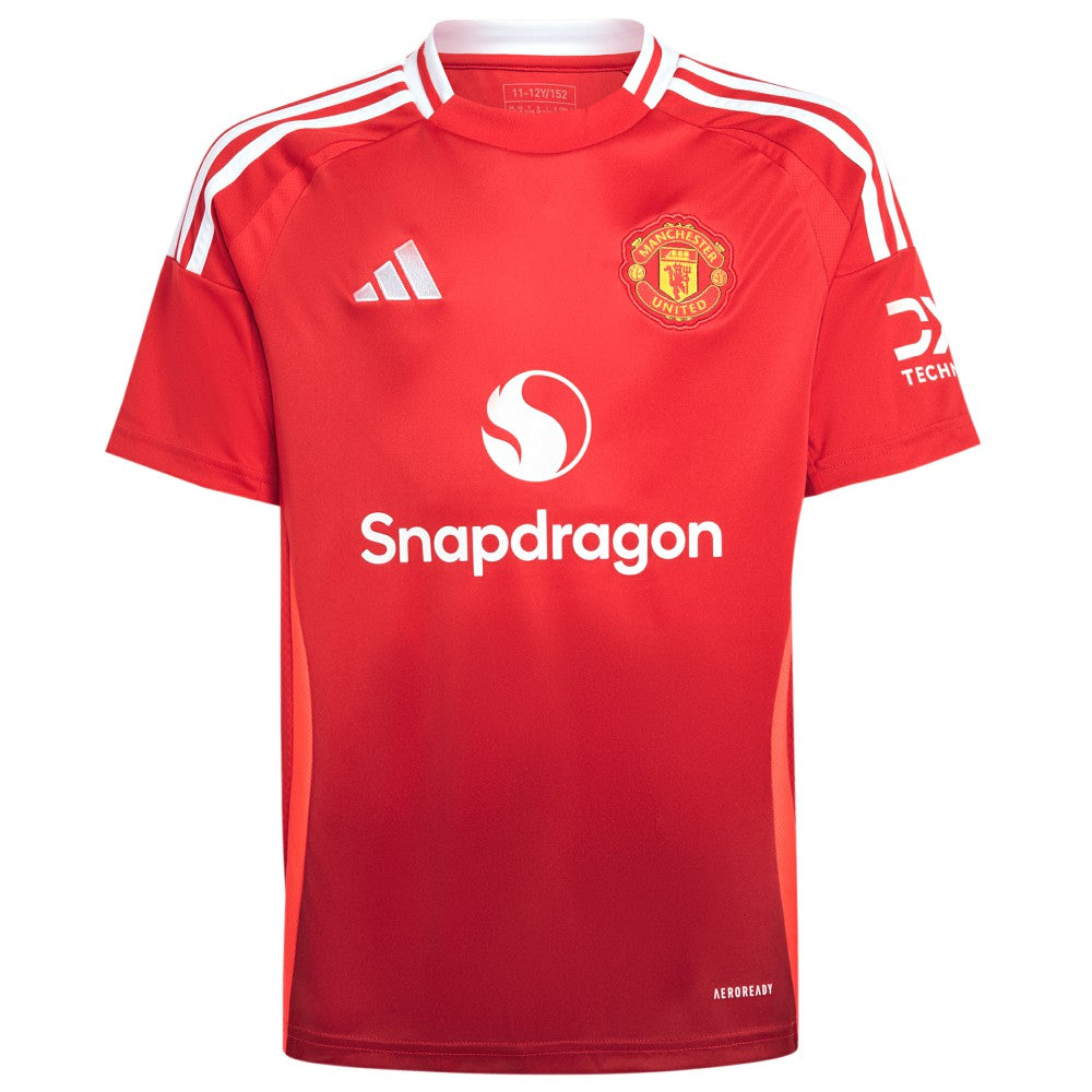 Manchester United Youth 2024/25 Home Replica Custom Jersey - Adidas Red