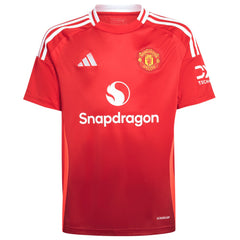 Manchester United Youth 2024/25 Home Replica Custom Jersey - Adidas Red