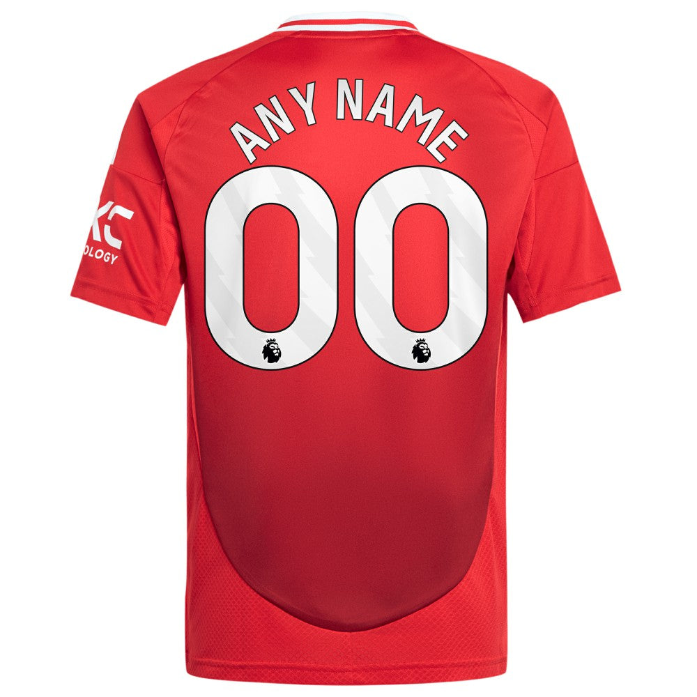Manchester United Youth 2024/25 Home Replica Custom Jersey - Adidas Red