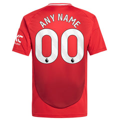 Manchester United Youth 2024/25 Home Replica Custom Jersey - Adidas Red