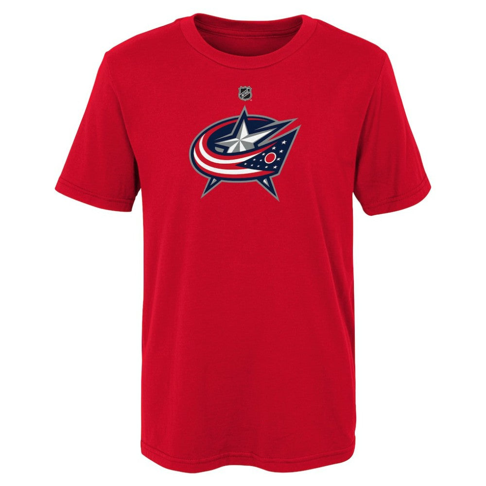NHL Red Columbus Blue Jackets Youth Primary Logo T-Shirt