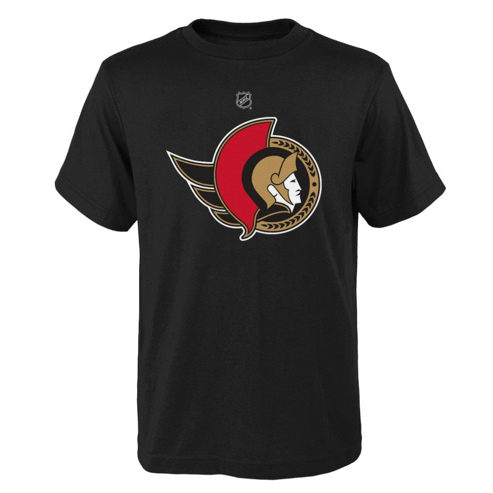 NHL Black Ottawa Senators Youth Primary Logo T-Shirt