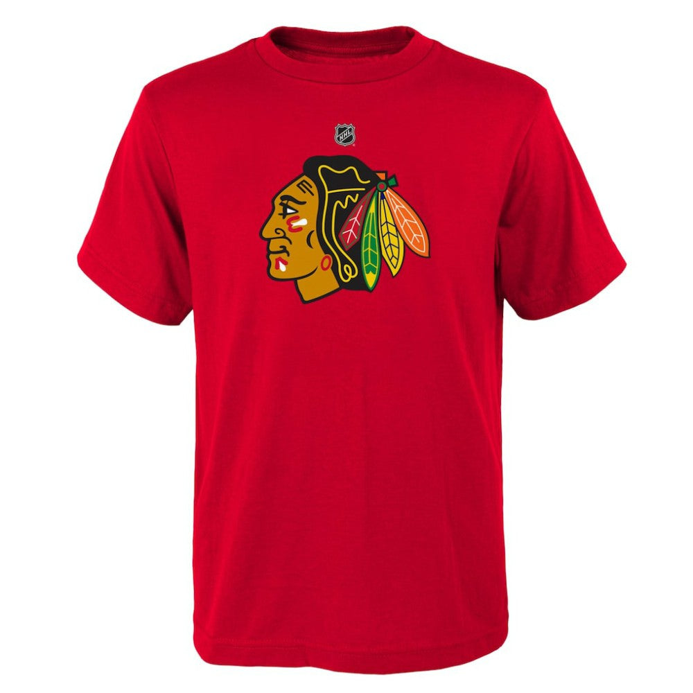 NHL Red Chicago Blackhawks Youth Primary Logo T-Shirt