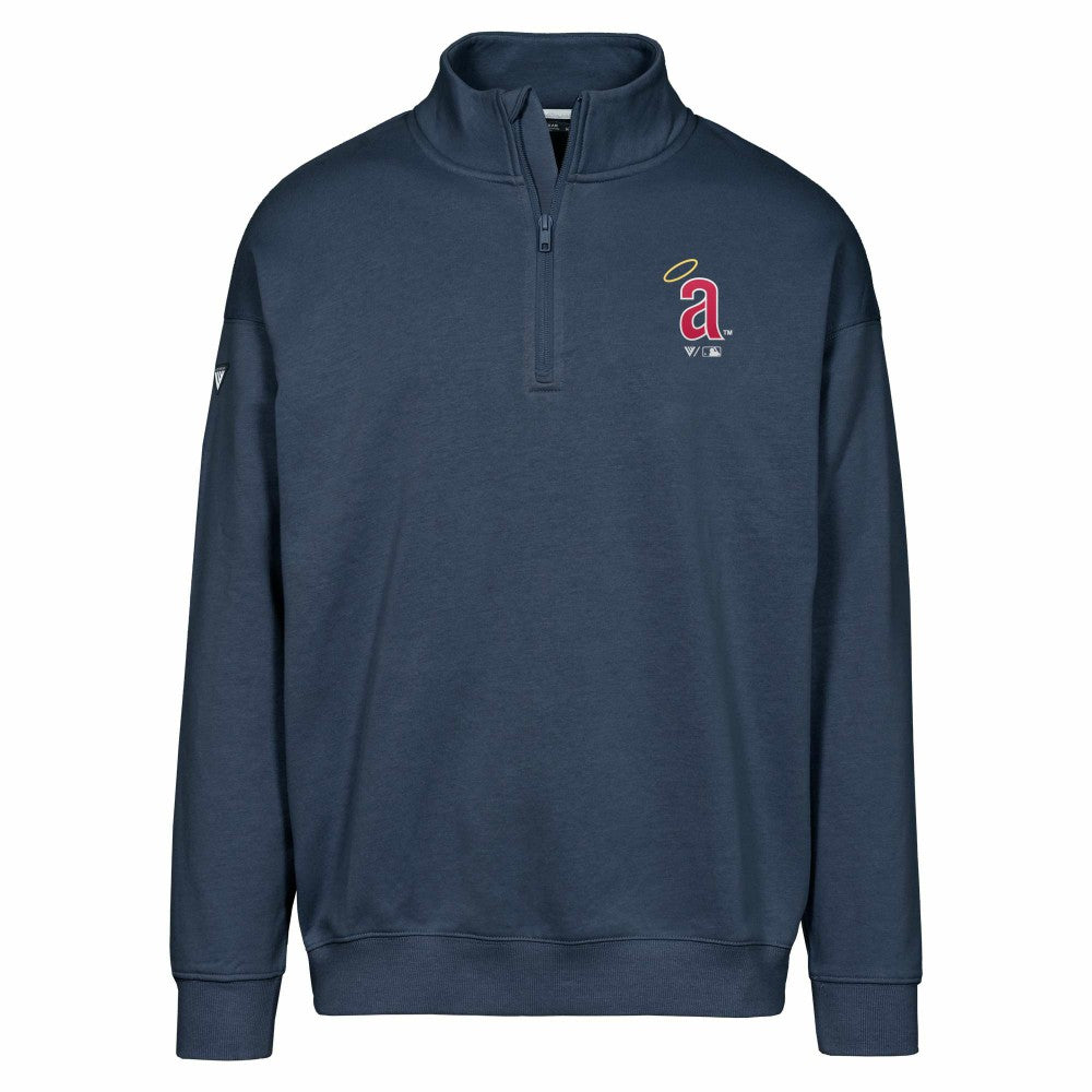 MLB Los Angeles Angels Levelwear Murray Core Logo Quarter-Zip Pullover Top