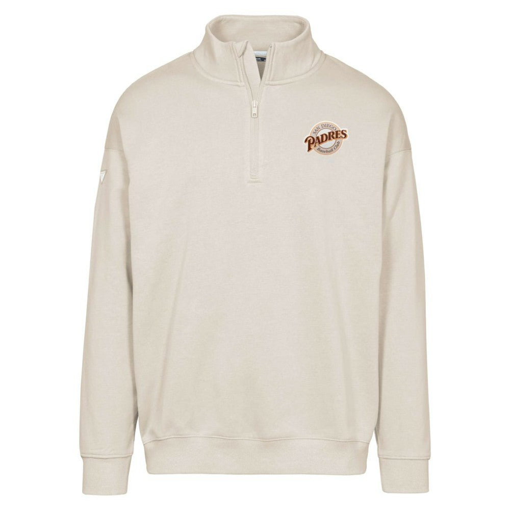 MLB San Diego Padres Levelwear Murray Core Logo Quarter-Zip Pullover Top