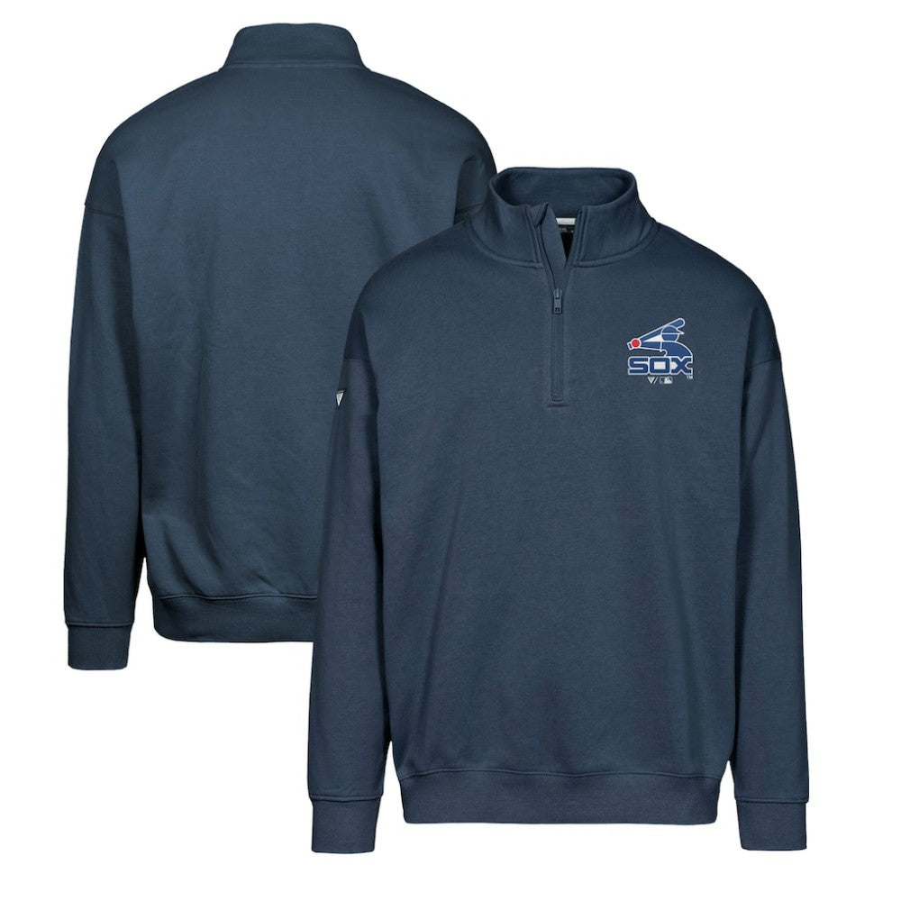 MLB Chicago White Sox Levelwear Murray Core Logo Quarter-Zip Pullover Top
