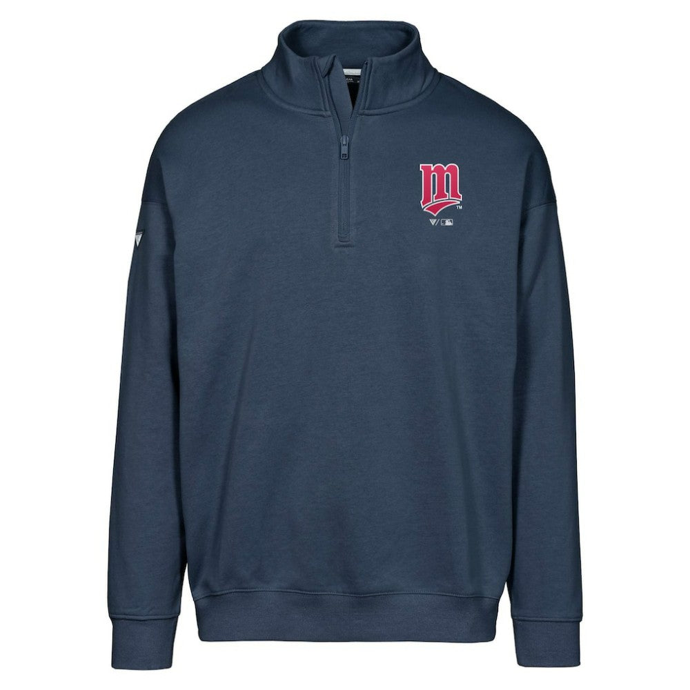 MLB Minnesota Twins Levelwear Murray Core Logo Quarter-Zip Pullover Top