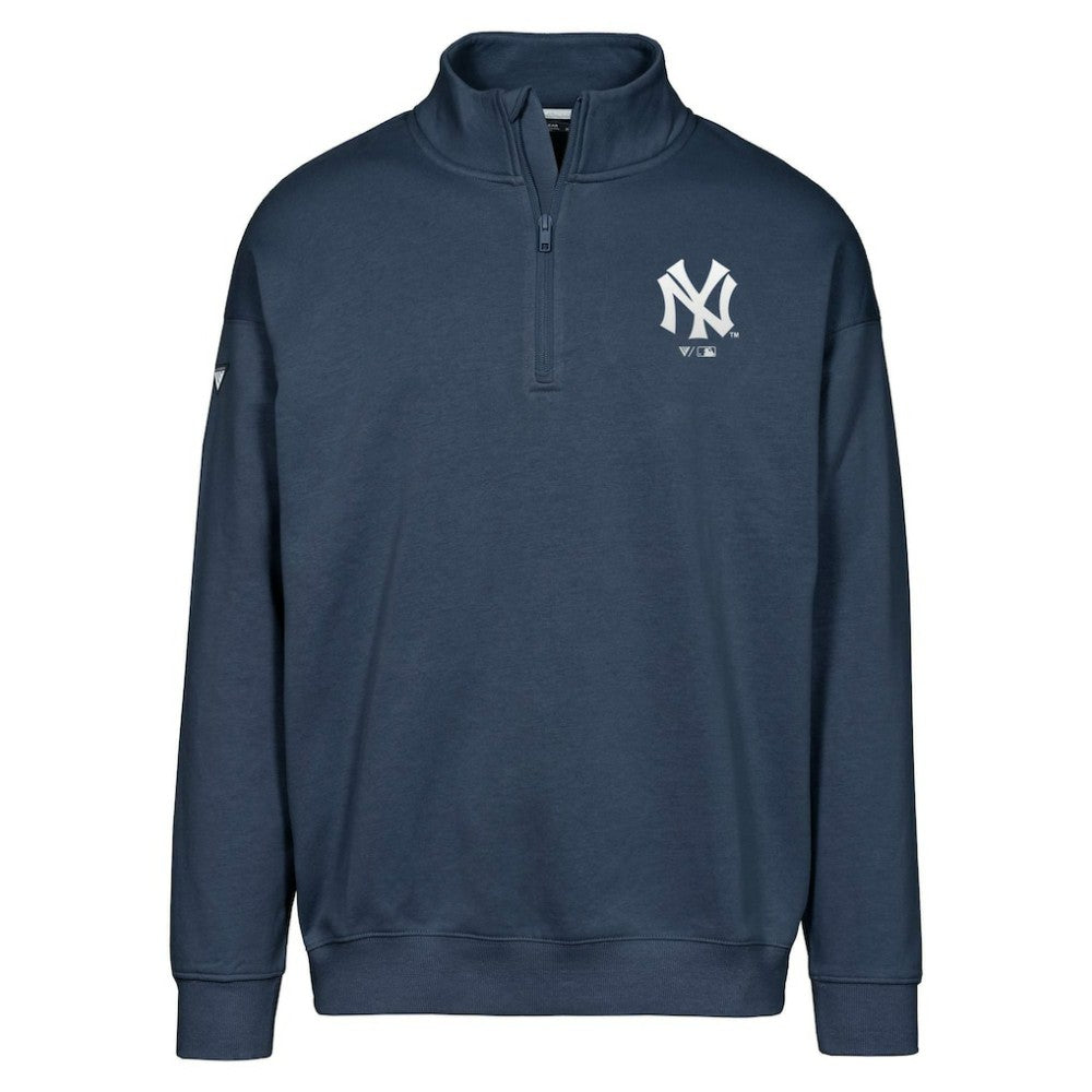 MLB New York Yankees Levelwear Murray Core Logo Quarter-Zip Pullover Top