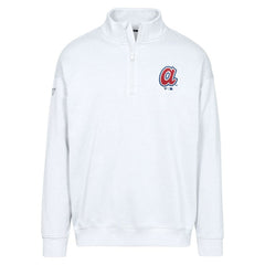 MLB Atlanta Braves Levelwear Murray Core Logo Quarter-Zip Pullover Top