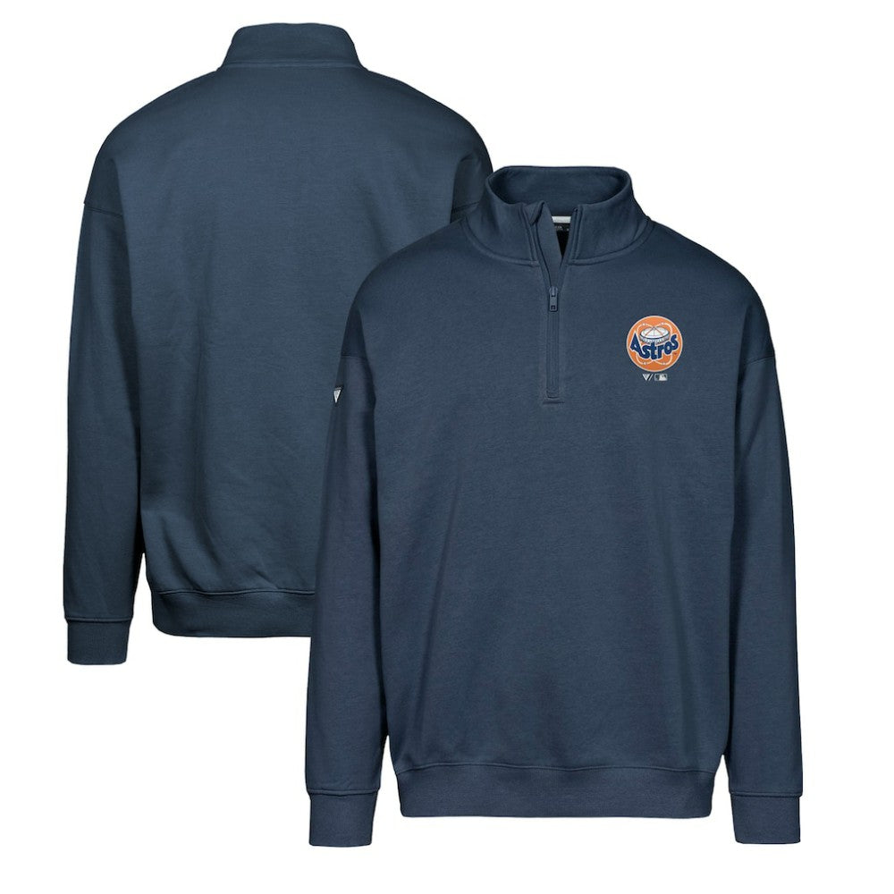MLB Houston Astros Levelwear Murray Core Logo Quarter-Zip Pullover Top