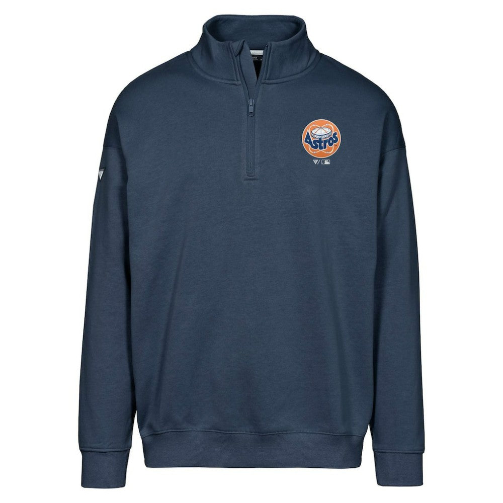 MLB Houston Astros Levelwear Murray Core Logo Quarter-Zip Pullover Top