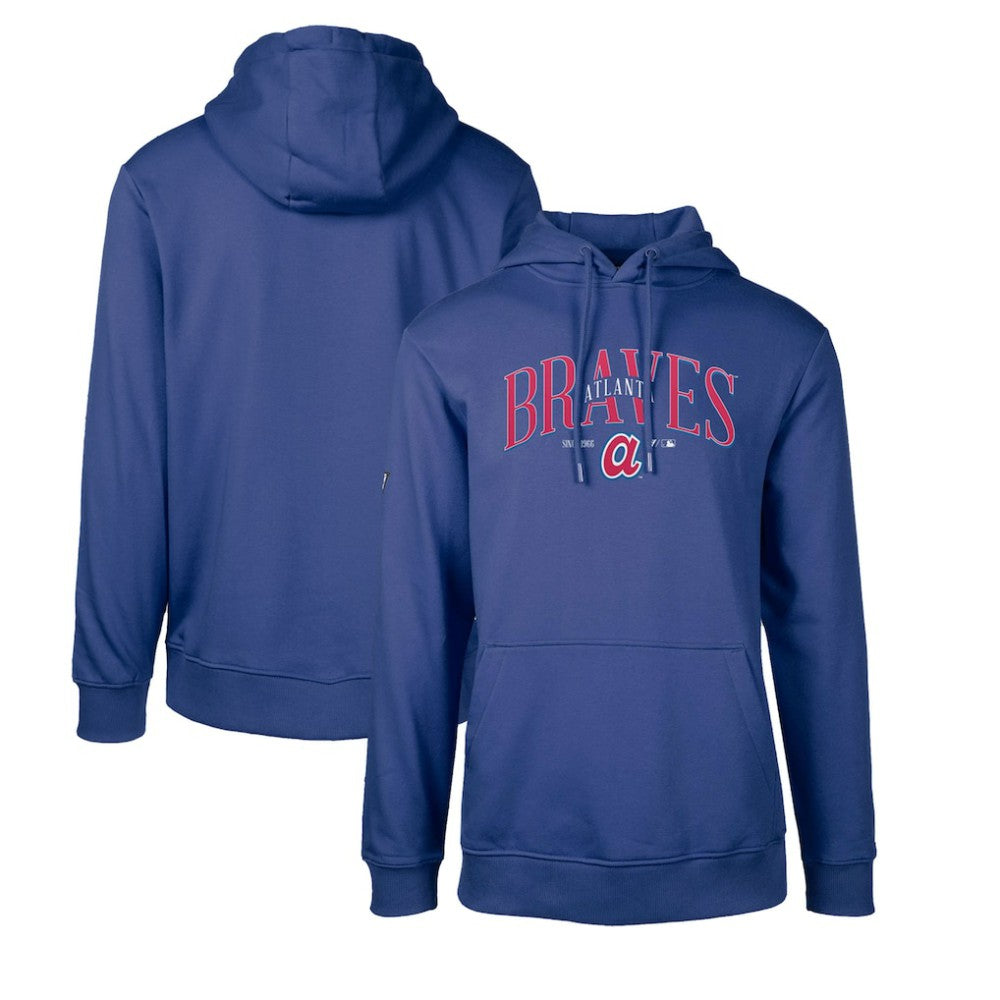 MLB Atlanta Braves Levelwear Cooperstown Collection Podium Retro Spellout Pullover Hoodie