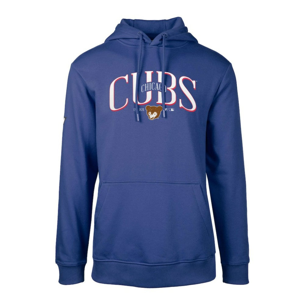 MLB Chicago Cubs Levelwear Cooperstown Collection Podium Retro Spellout Pullover Hoodie