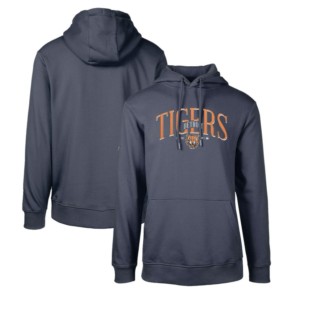 MLB Detroit Tigers Levelwear Cooperstown Collection Podium Retro Spellout Pullover Hoodie