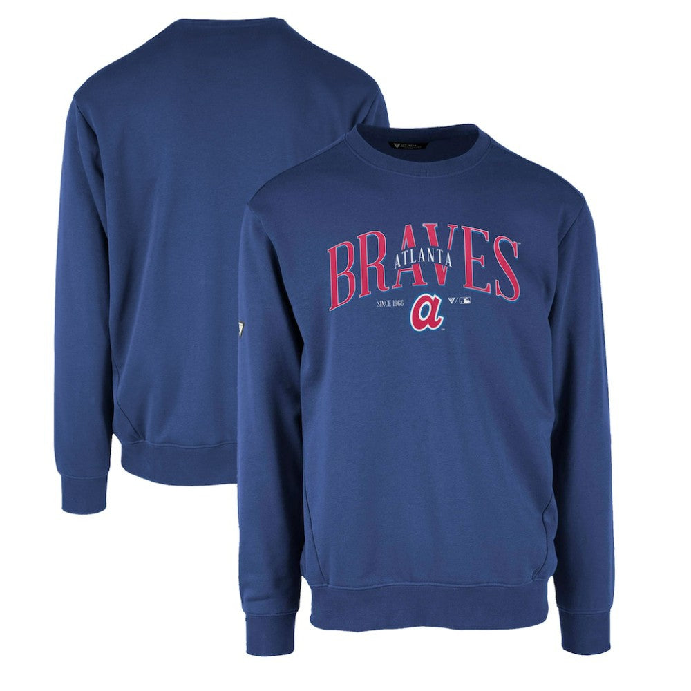 MLB Atlanta Braves Levelwear Zane Cooperstown Collection Retro Spellout Pullover Sweatshirt