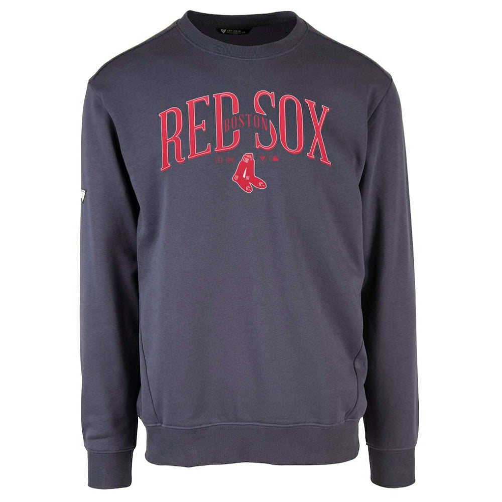 MLB Boston Red Sox Levelwear Zane Cooperstown Collection Retro Spellout Pullover Sweatshirt