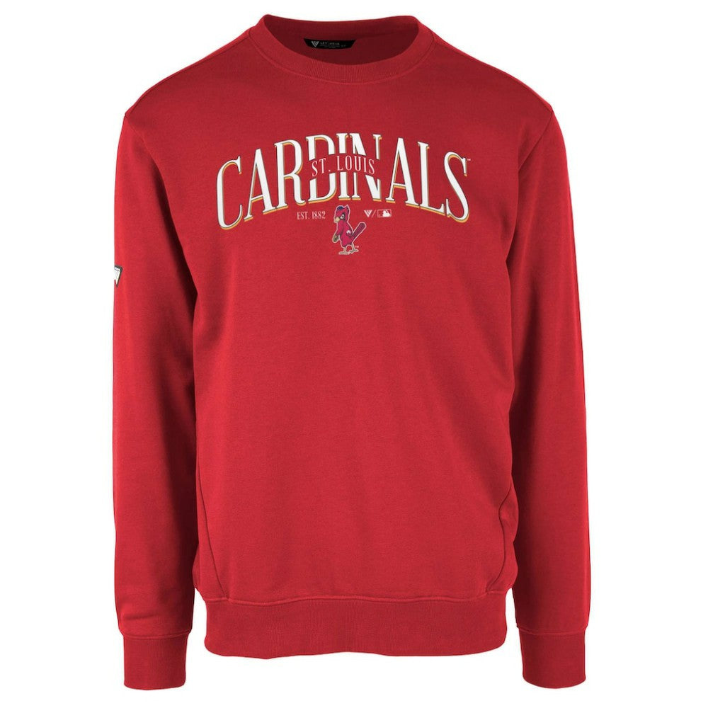 MLB St. Louis Cardinals Levelwear Zane Cooperstown Collection Retro Spellout Pullover Sweatshirt