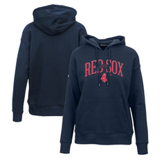 MLB Boston Red Sox Levelwear Women's Adorn Cooperstown Collection Retro Spellout Pullover Hoodie