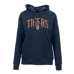 MLB Detroit Tigers Levelwear Women's Adorn Cooperstown Collection Retro Spellout Pullover Hoodie