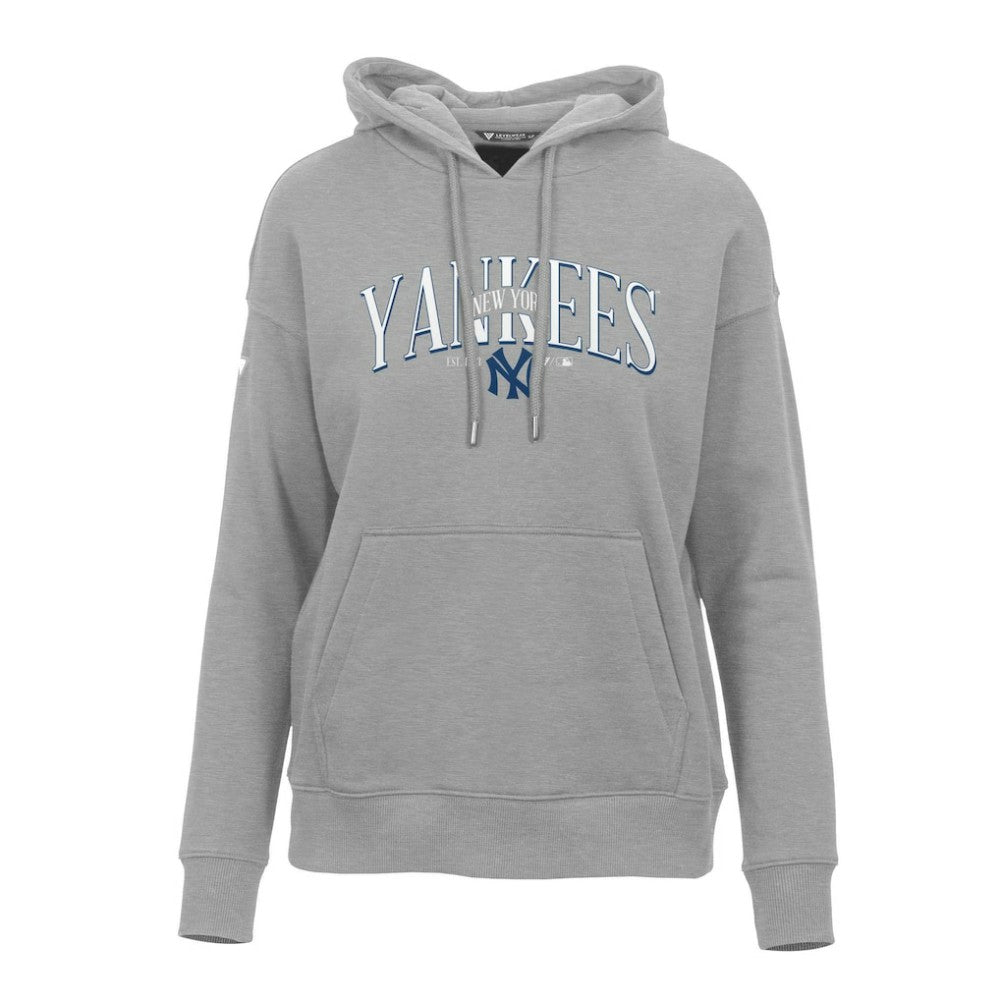 MLB New York Yankees Levelwear Women's Adorn Cooperstown Collection Retro Spellout Pullover Hoodie