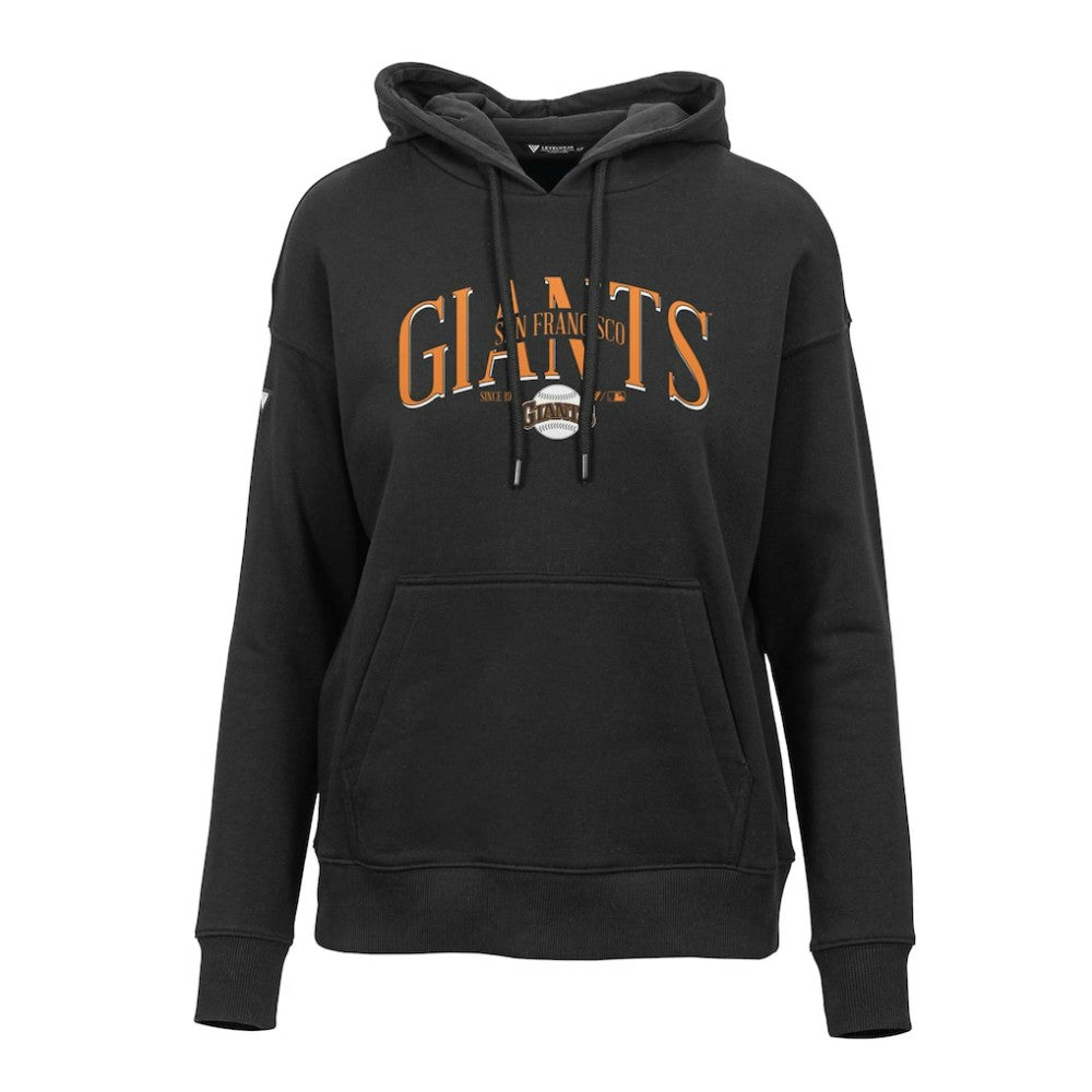 MLB San Francisco Giants Levelwear Women's Adorn Cooperstown Collection Retro Spellout Pullover Hoodie